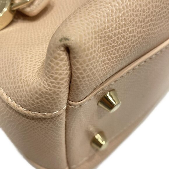 Auth FURLA Piper - Beige Leather Handbag - Picture 12 of 13